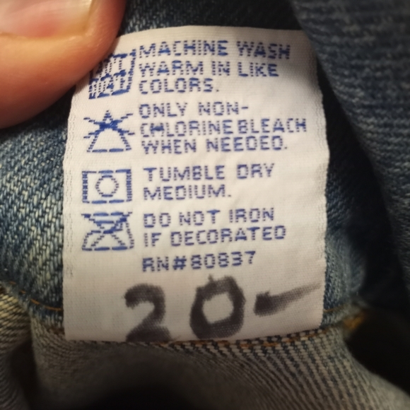 Vintage TYCA Wastland Embossed Denim Trench Jacket Sz Medium Made In USA - Picture 8 of 14